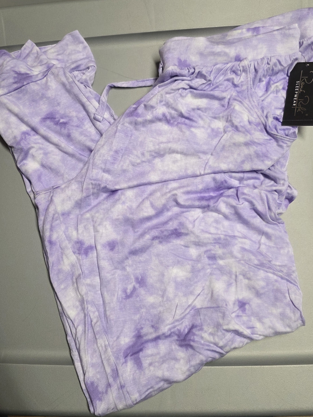 Purple Tie-Dye Jogger Style Lounge Or Pajama Pants
